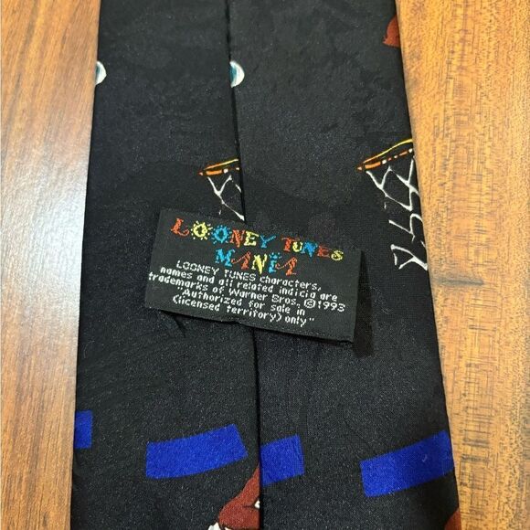 Looney Tunes Mania Vintage Basketball Space Jam 1993 neck tie - Picture 5 of 5